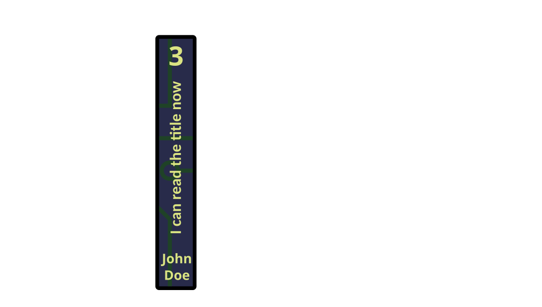 Example jacket covering the book 3 of the serie