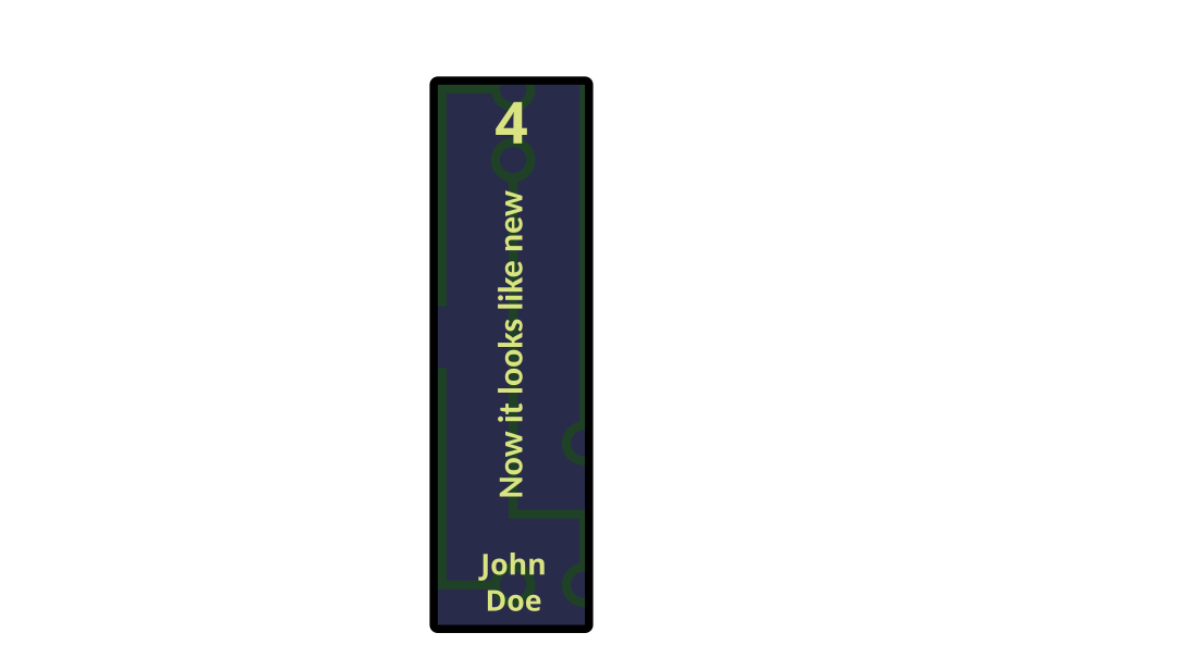 Example jacket covering the book 4 of the serie