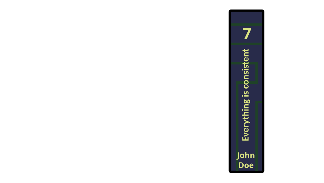 Example jacket covering the book 7 of the serie